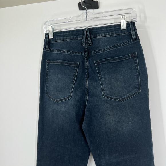 Good American Good Waist High Rise Raw Hem Jeans - Picture 6 of 7